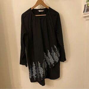 EShakti Wayward Fancies cotton Embroidered tunic /Dress Plus Size